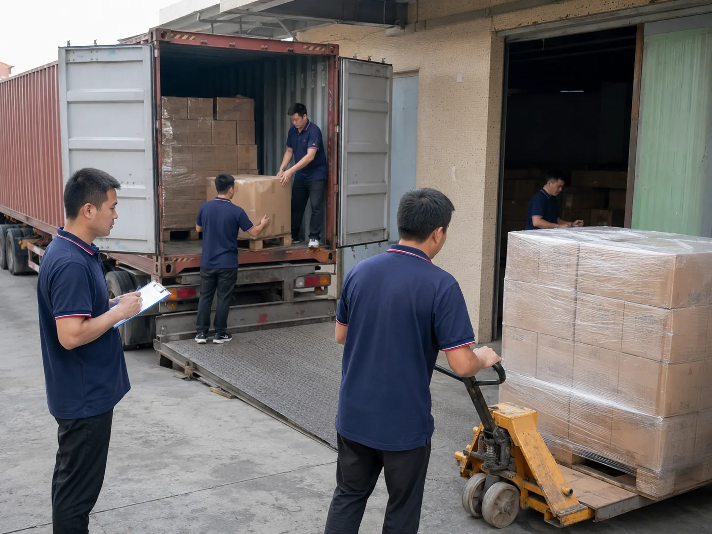 Loading and shipping for export orders