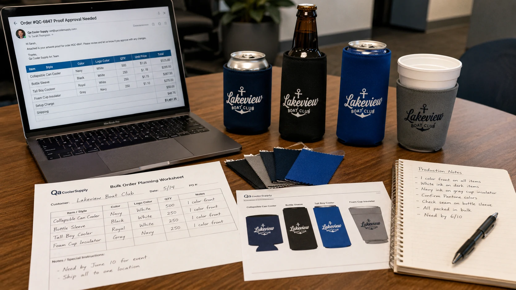 Custom koozie production guide